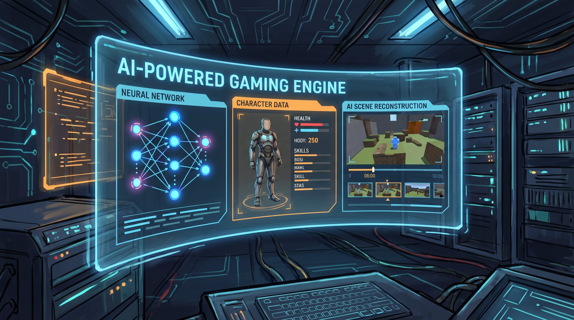 网红主播 AI智能游戏视频技术